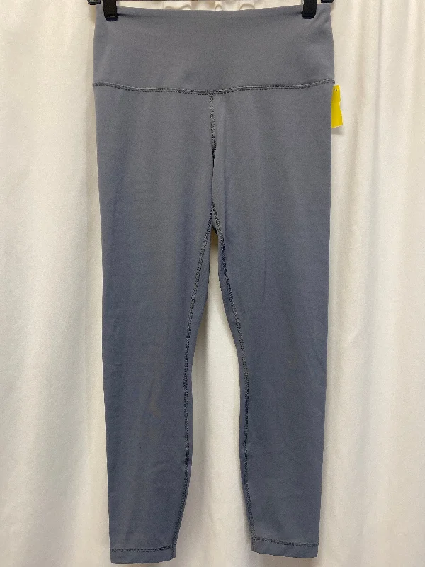 Stylish Polos Athletic Leggings By Yogalicious In Grey, Size: S
