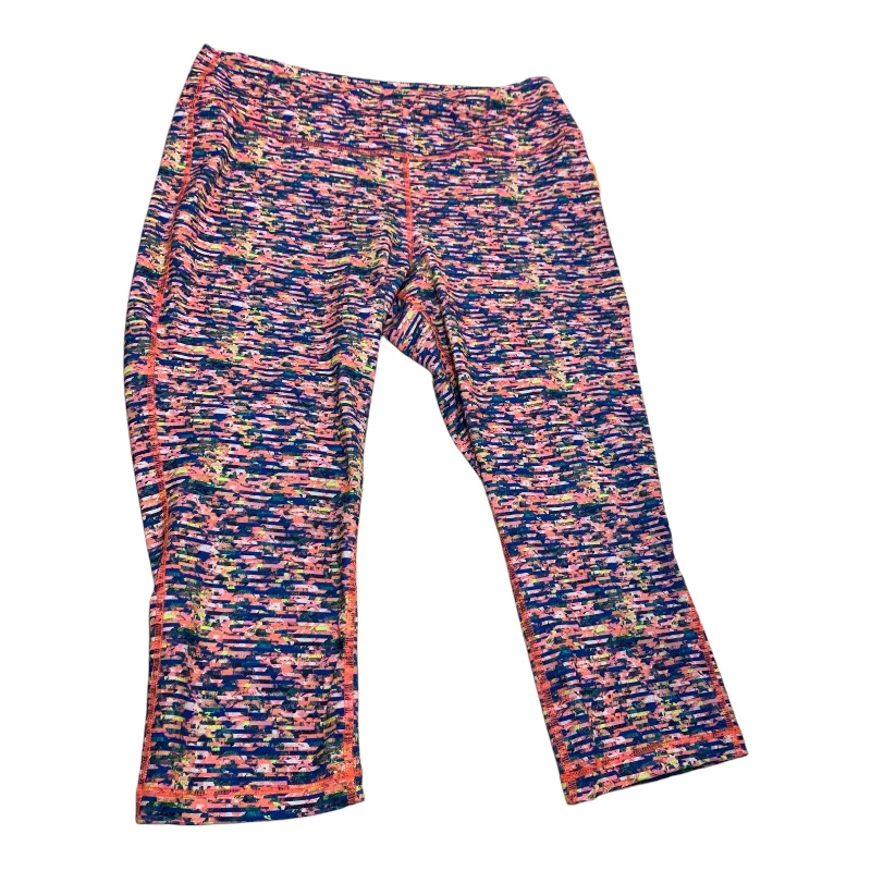 Street Tees Athletic Leggings By Zelos In Pink Blue, Size: Xl