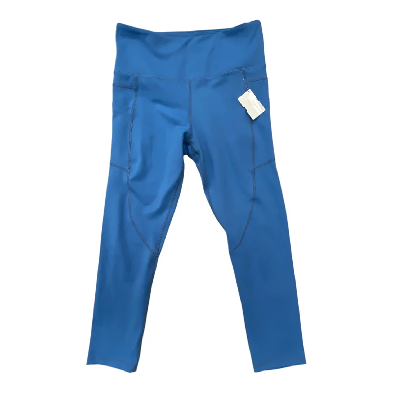 Designer Shirts Athletic Leggings By Zyia In Blue, Size: M
