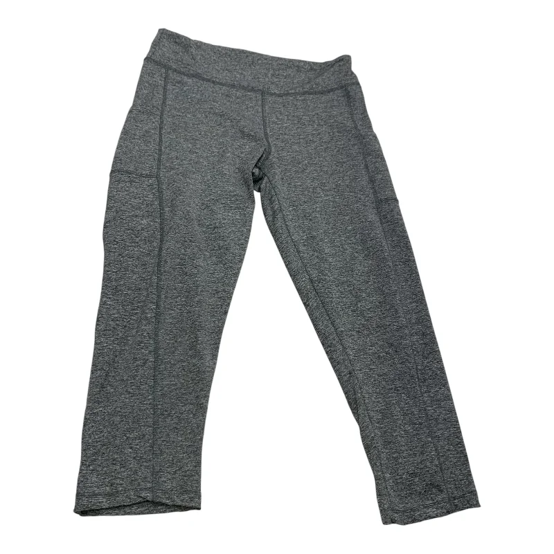 Stylish Apparel Athletic Leggings Capris By S2 Sportswear In Grey, Size: L