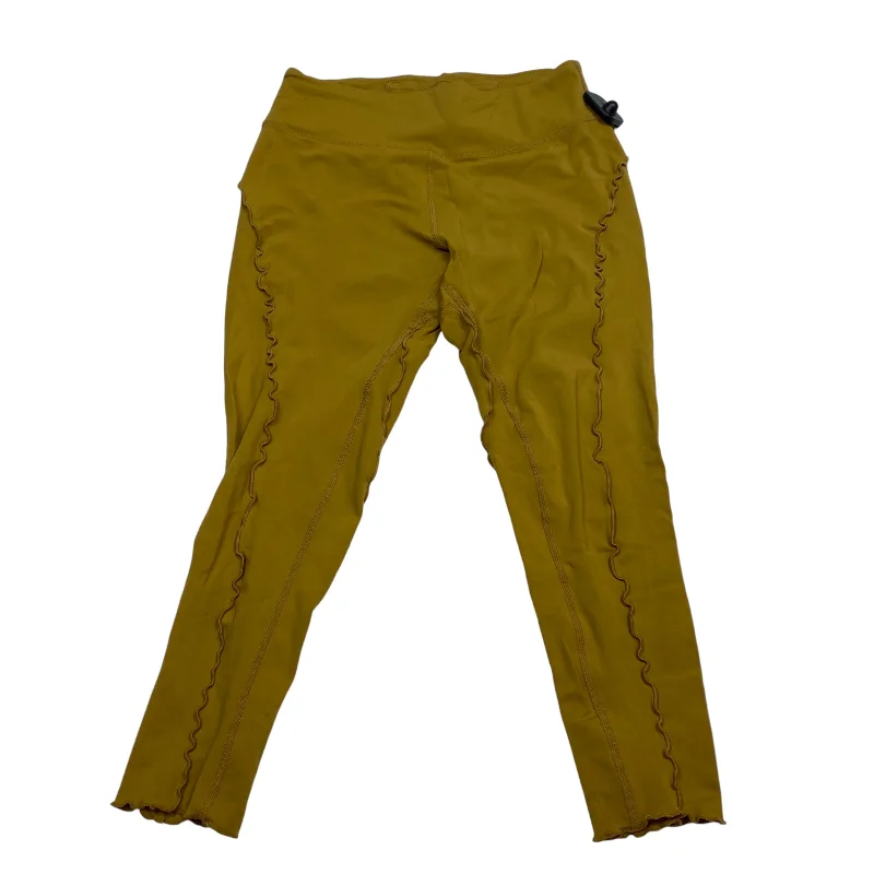 Luxury Comfort Athletic Leggings Capris By Free People In Tan, Size: M