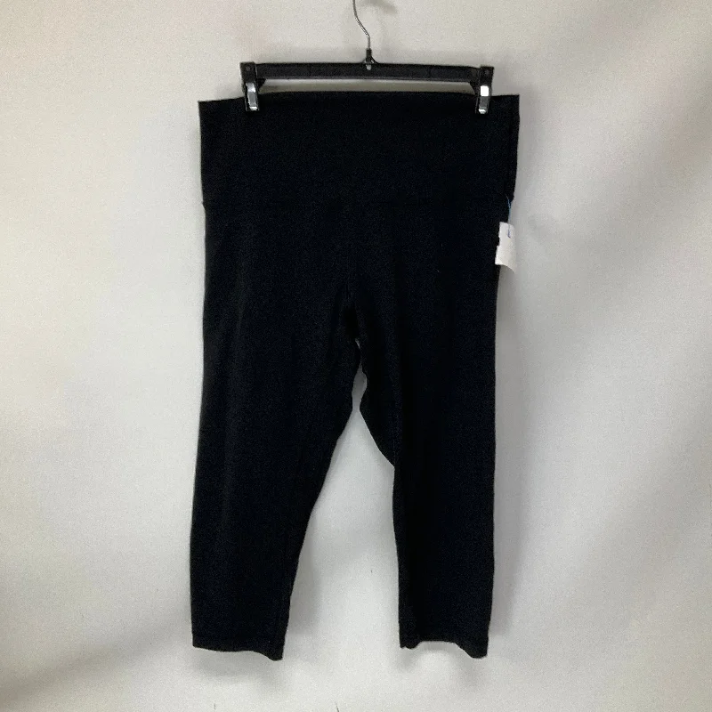 Funky Prints Athletic Leggings Capris By Lululemon In Black, Size: 10