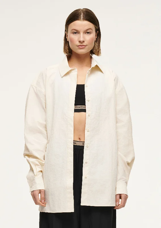Street Style AVANT SHIRT IN WHISPER WHITE