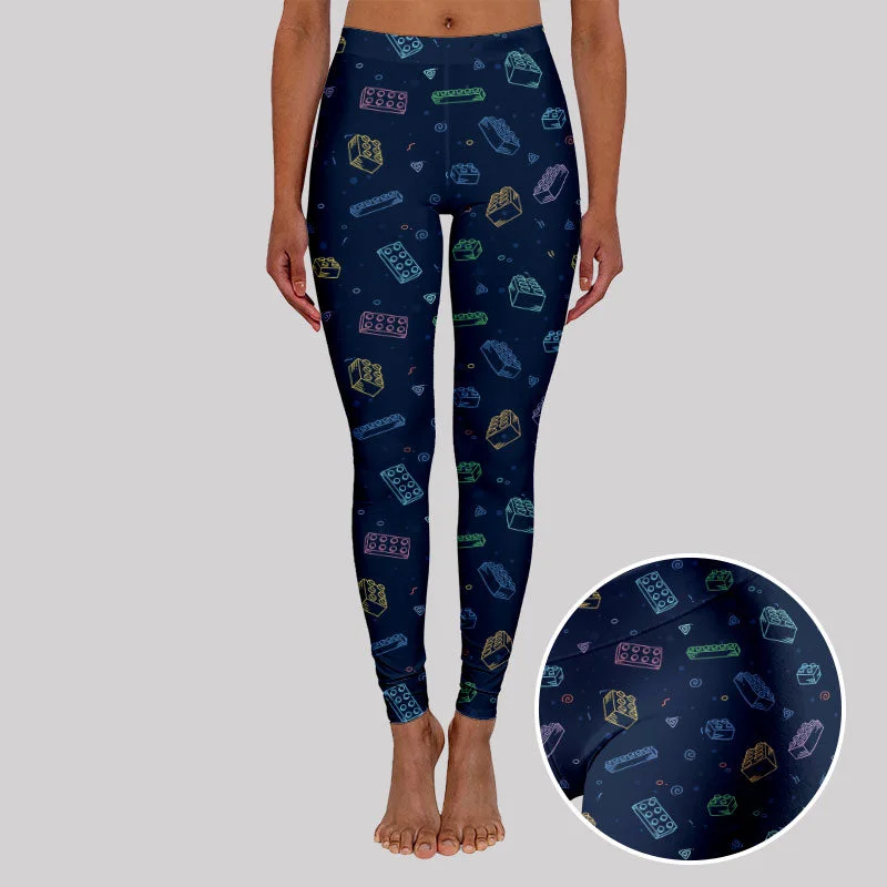 Jogging Jackets Building Blocks Geek Leggings