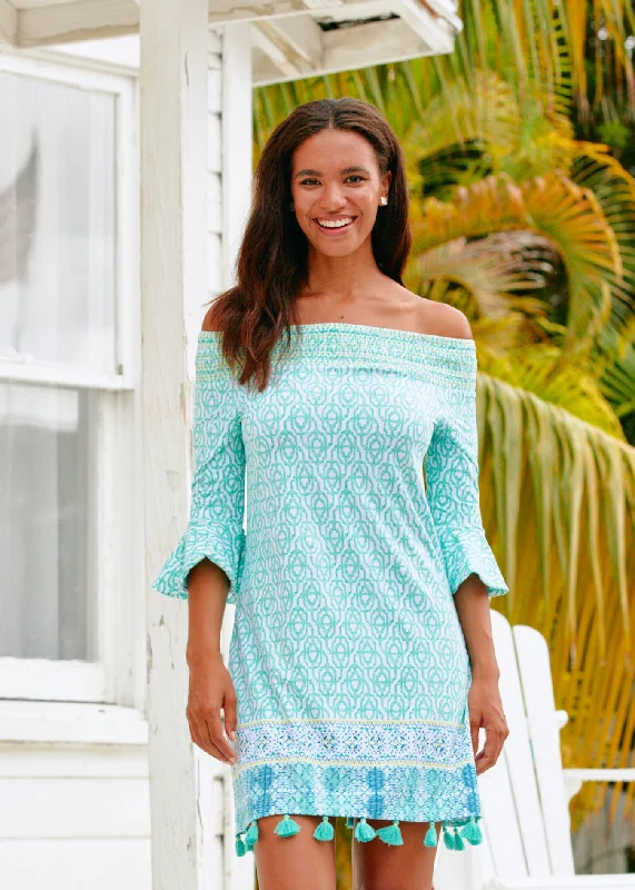 Outdoor Essentials Coastal Cottage Off The Shoulder Dress