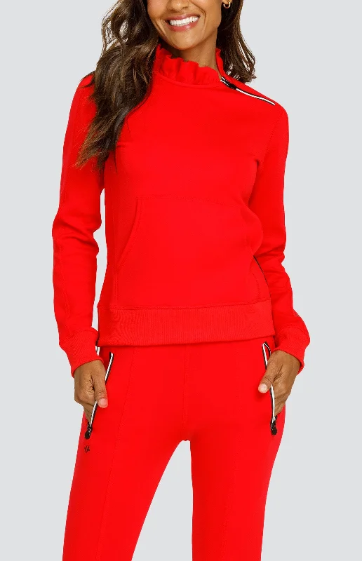 Stylish Looks Condoleezza Dahlia Red Pullover