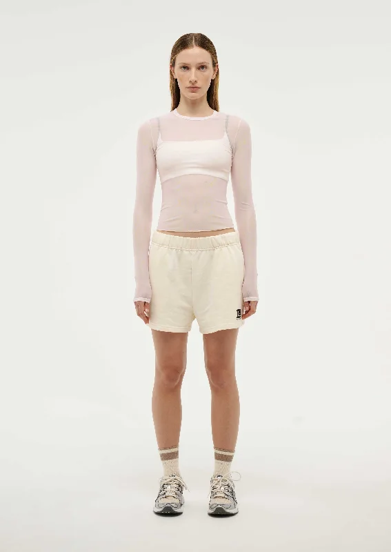 Urban Jackets DISCOVERY MESH LONG SLEEVE TEE IN WHISPER WHITE
