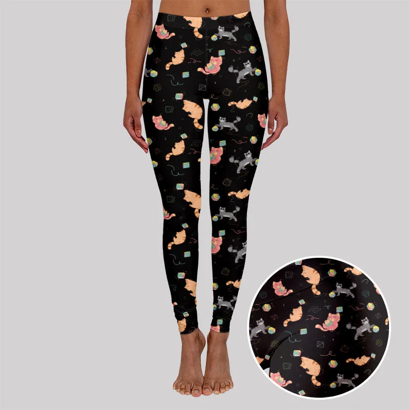 Jogging Suits DND Dice Cat Geek Leggings