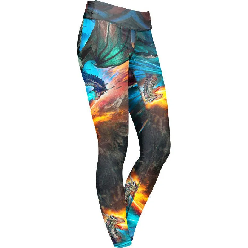 Button-up Shirts Fire and Ice Dragons Leggings