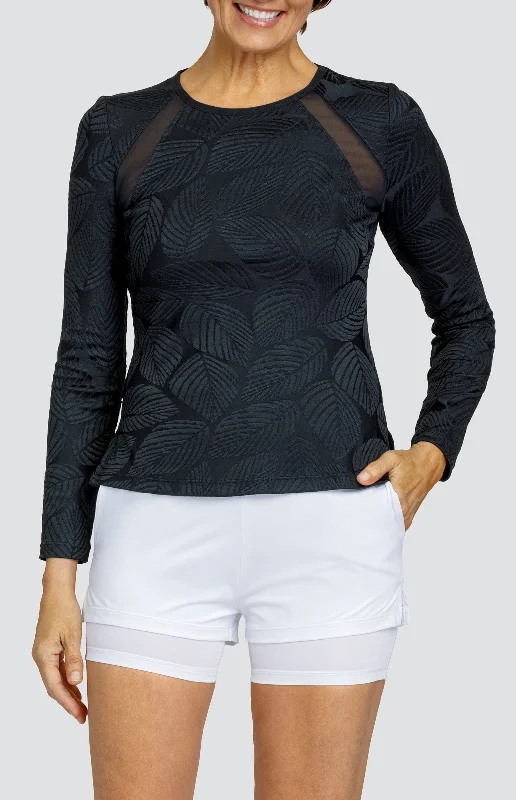 Urban Style Floria Top - Fading Leaves Onyx
