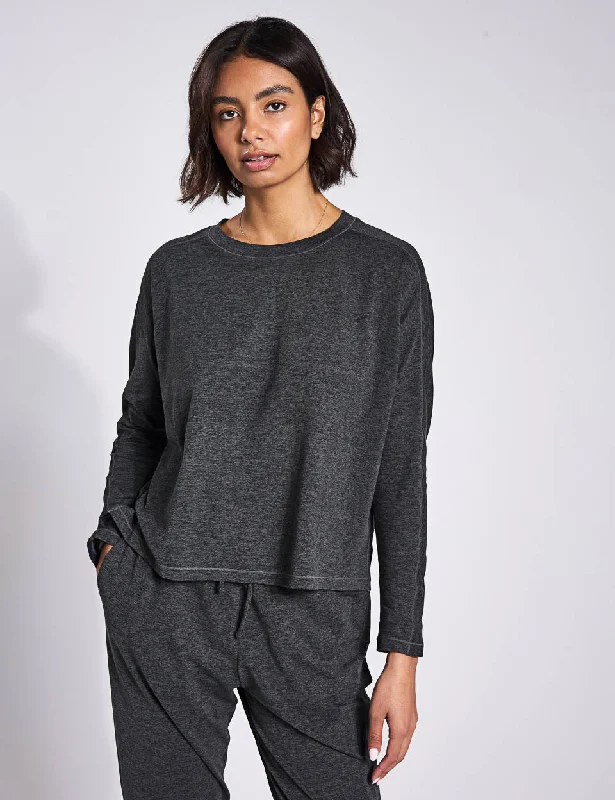 Streetwear Look ReSet Long Sleeve Tee - Moon Heather