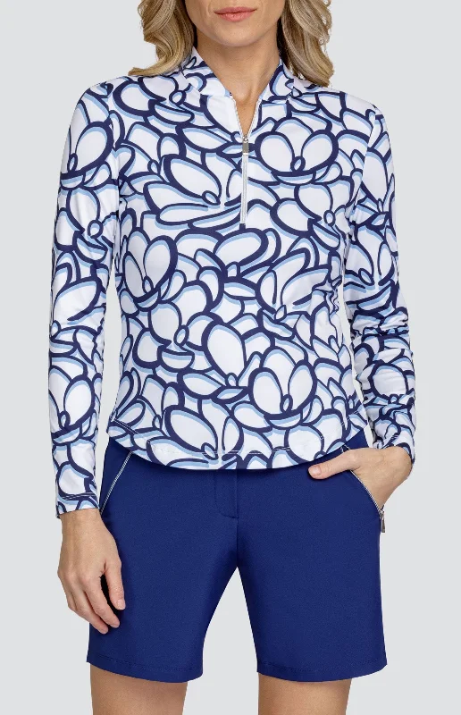 Designer Shirts Kalinda Top - Garden Escape