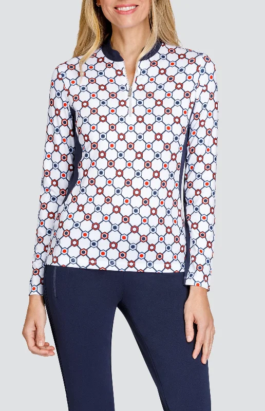Simple Apparel Lila Grace Top - Divine Geo