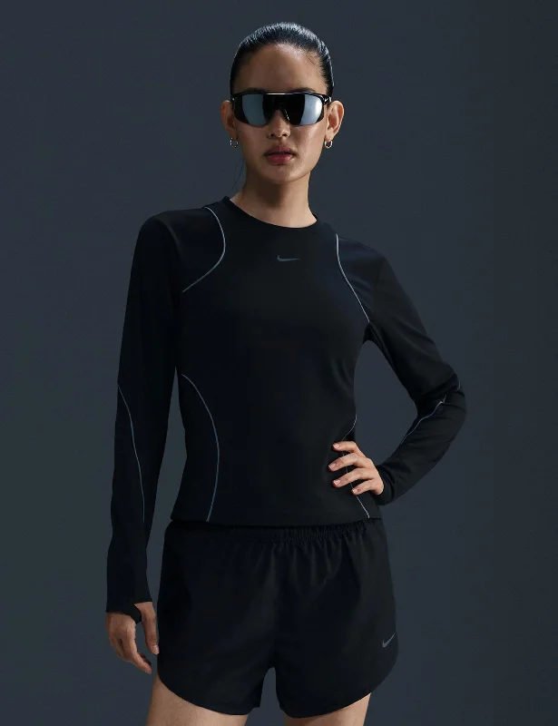 Warm Jackets Running Division Long-Sleeve Top - Black