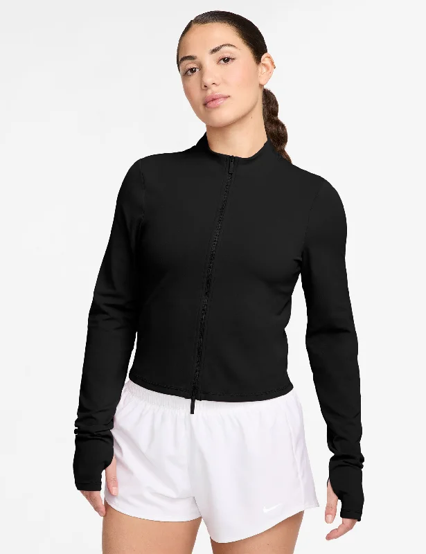 Sports Pants Zenvy Full-Zip Long-Sleeve Top - Black/Cool Grey