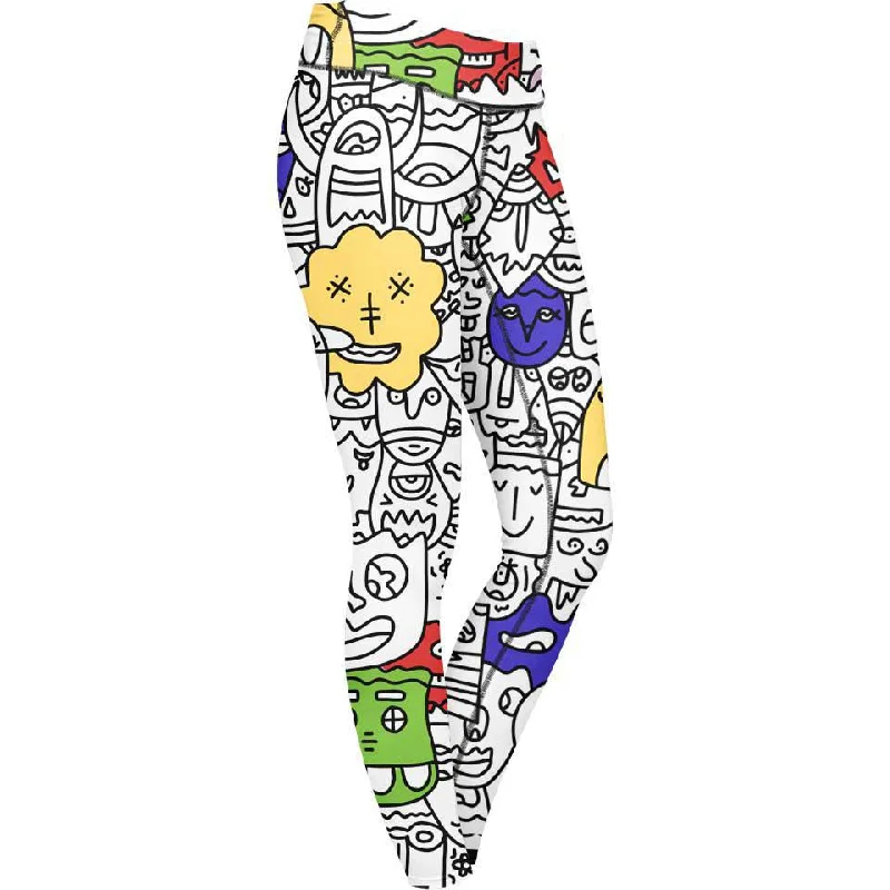 Stylish Blazers Pretty Done's Doodle Leggings