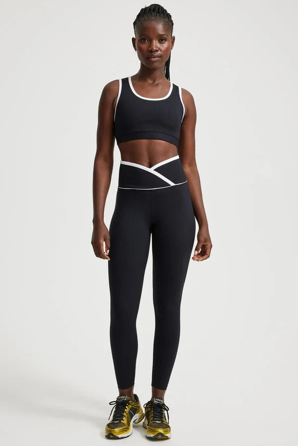 Urban Jackets Ribbed Two Tone Veronica Leggings