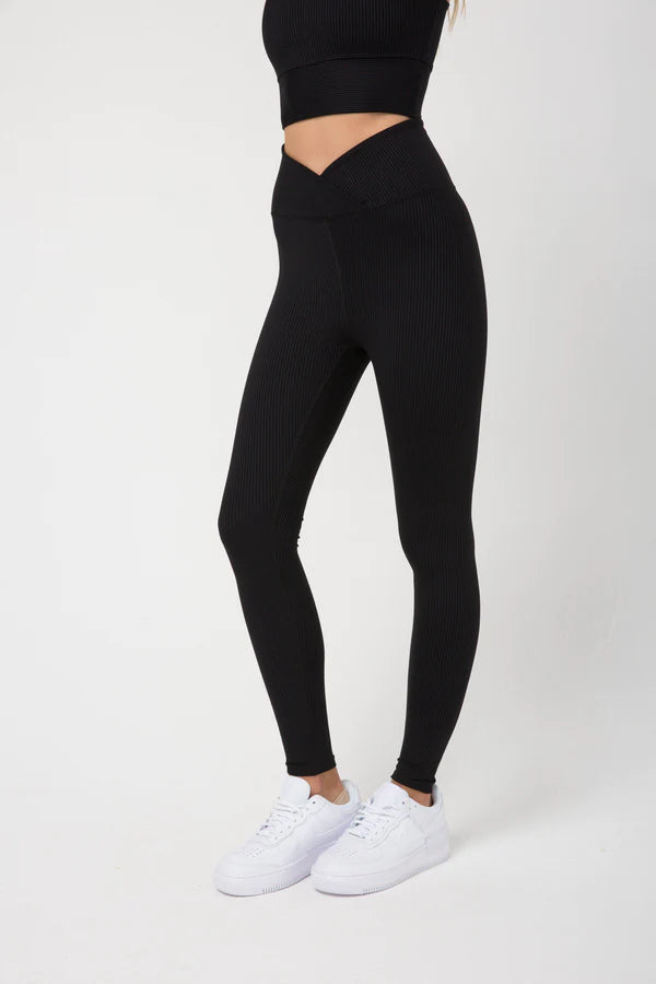 Everyday Denim Ribbed Veronica Leggings