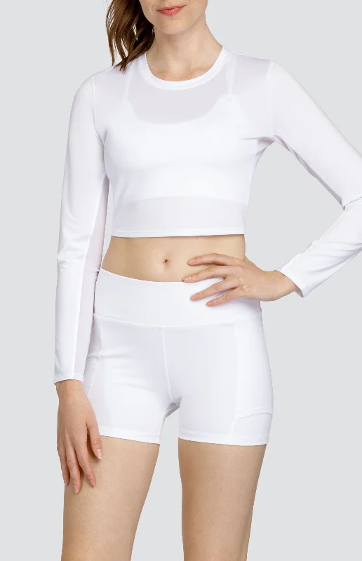 Casual Looks Saya Crop Top - Chalk White
