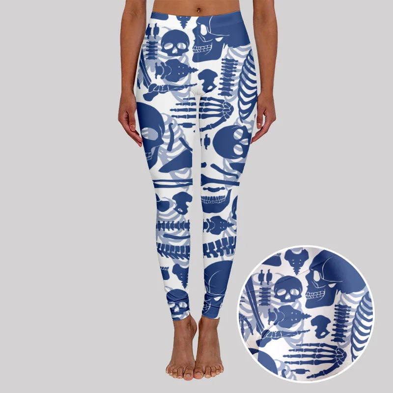 Winter Boots Skeleton Geek Leggings