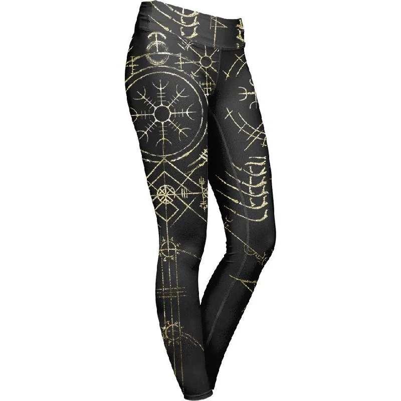 Versatile Looks The Stave Leggings - Gold
