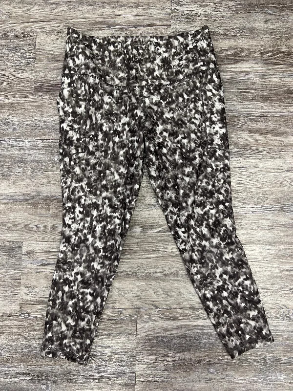 Tie Dye Print Athletic Leggings Athleta, Size L