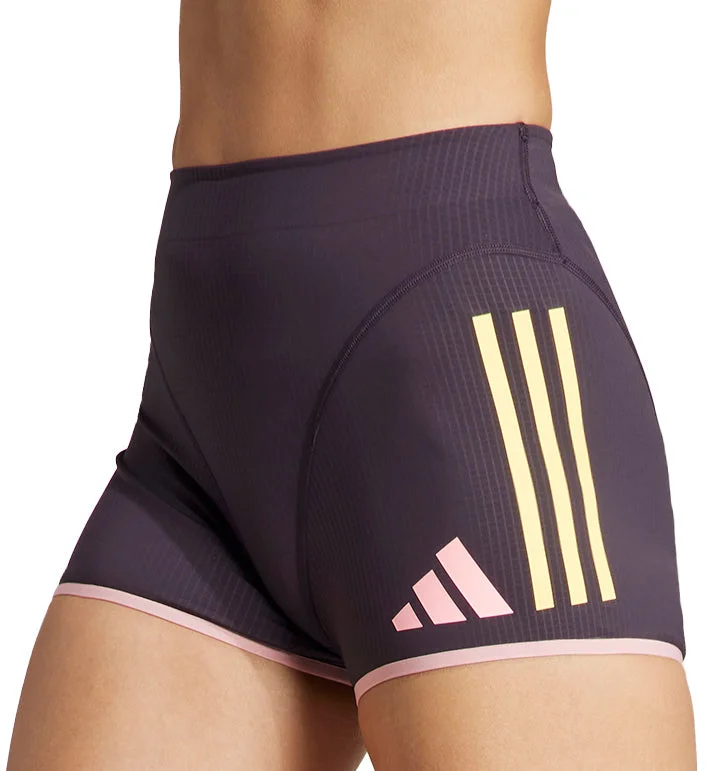 Light T-shirts adidas Adizero Promo Womens Short Running Tights - Purple