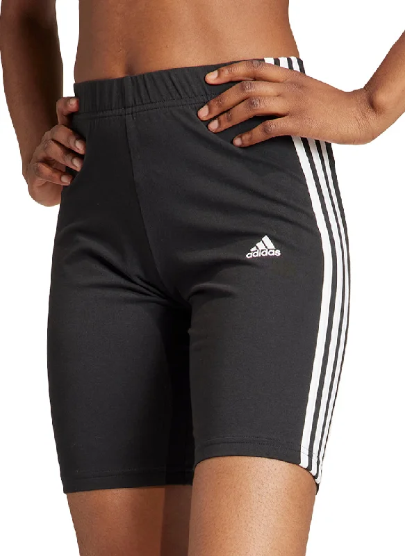 Layered Outfits adidas Essentials 3 Stripes Womens Short Running Tights - Black
