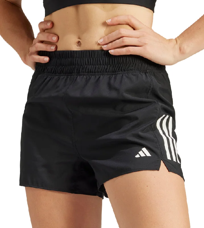 Soft Streetwear adidas Own The Run 3 Inch Womens Running Shorts - Black