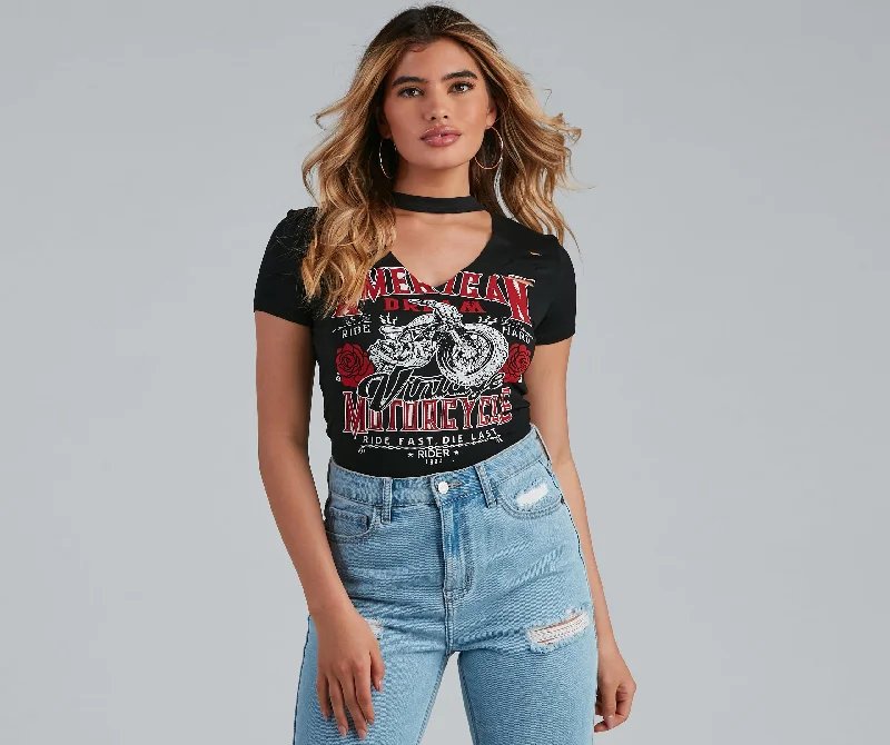 Simple Styles American Dream Choker Graphic Tee