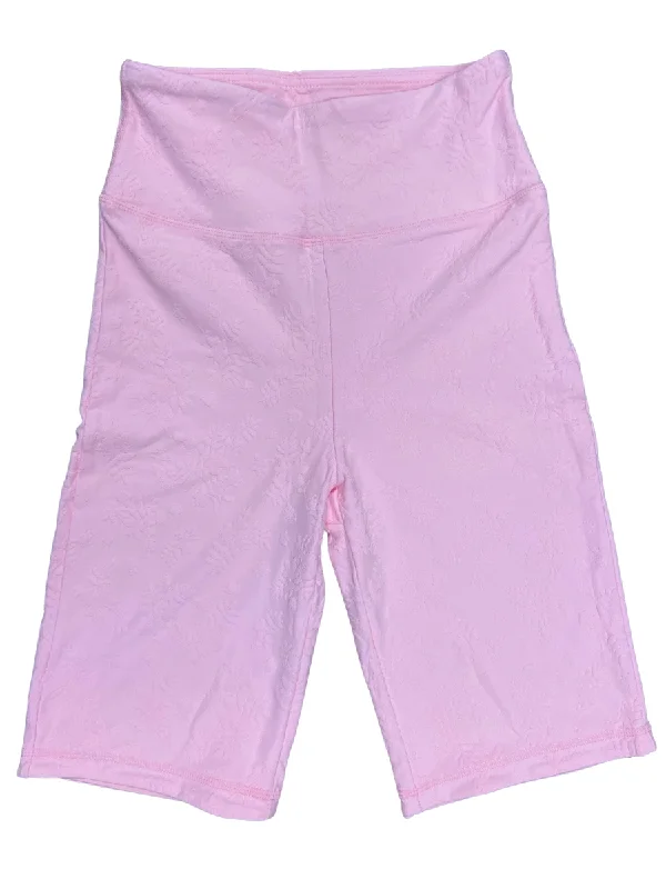 Activewear Gear Mono B Jacquard Texture Biker Short mini Floral APH8071
