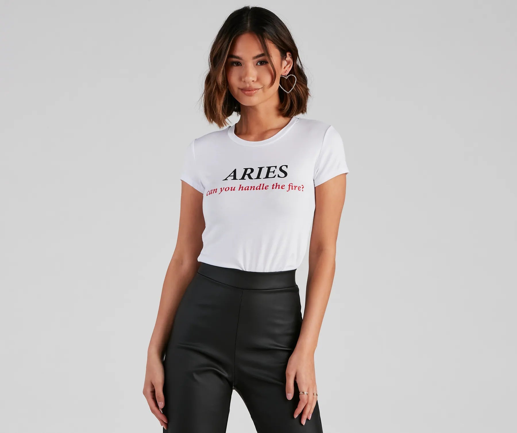 Simple Apparel Aries Can You Handle It Graphic Tee