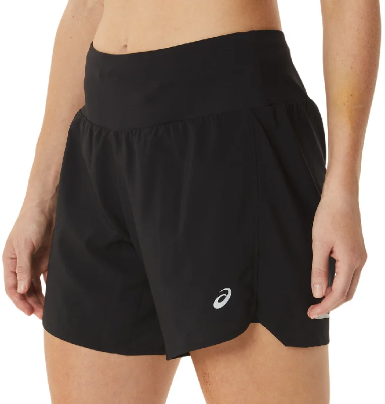 High-end Jackets Asics Road 2 In 1 Womens Running Shorts - Black
