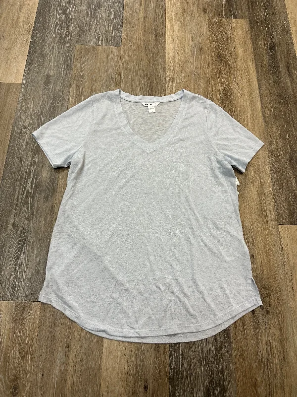 Athletic Top Short Sleeve By Athleta In Blue, Size: L