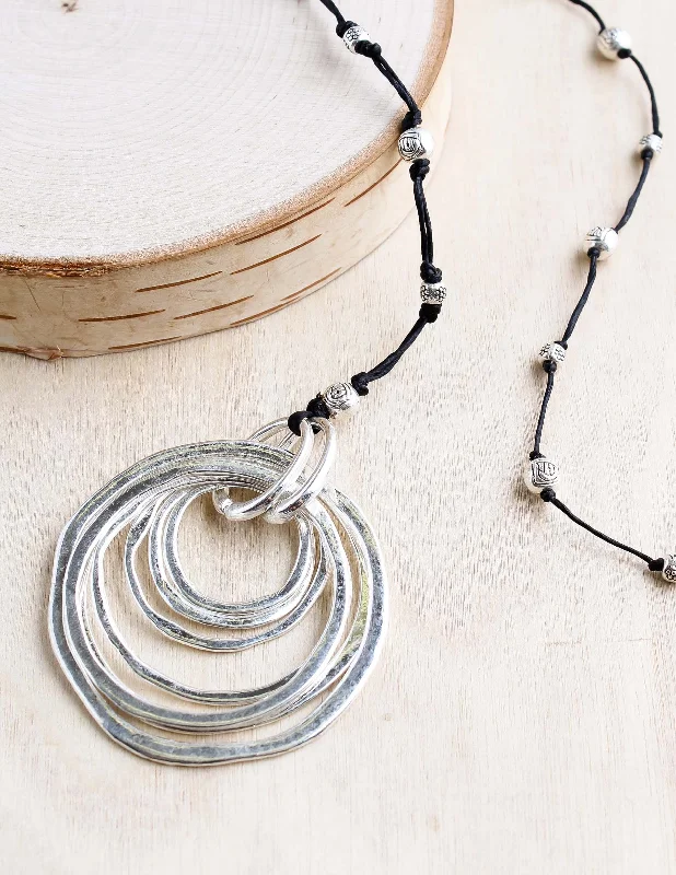 Premium Fabric Bali Queen Lady of the Rings Alloy Necklace