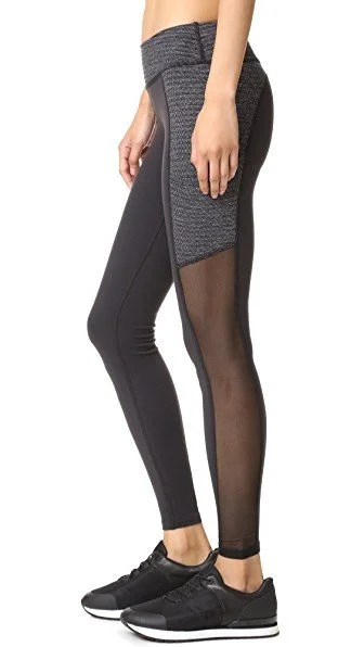 Leather Bags Beyond Yoga Row Pocket Mesh Long Leggings RCSP3182