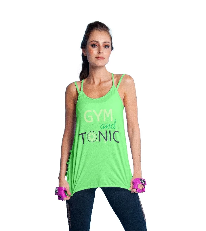 Sporty Suits Bia Brazil Activewear Gym And Tonic Tank TT4479 Lime