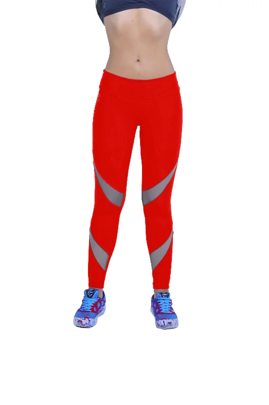 Minimalist Style Bia Brazil Activewear Red Mesh Legging LE5006