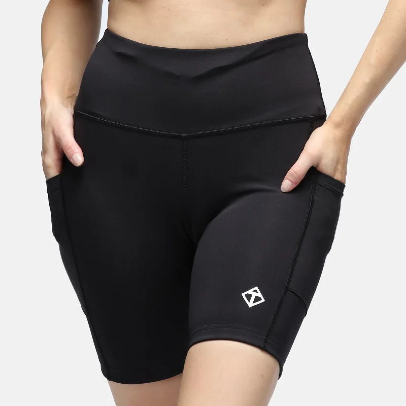 Trench Coats Black Diamond Luxe Running Shorts With Pockets
