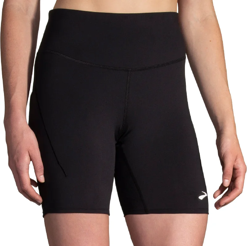 Lightweight Coats Brooks Spark 8 Inch Womens Short Running Tights - Black