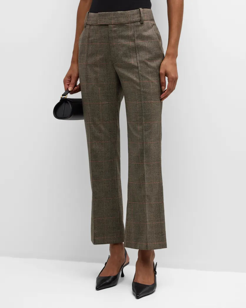 Check Ankle Trouser Brown Multi