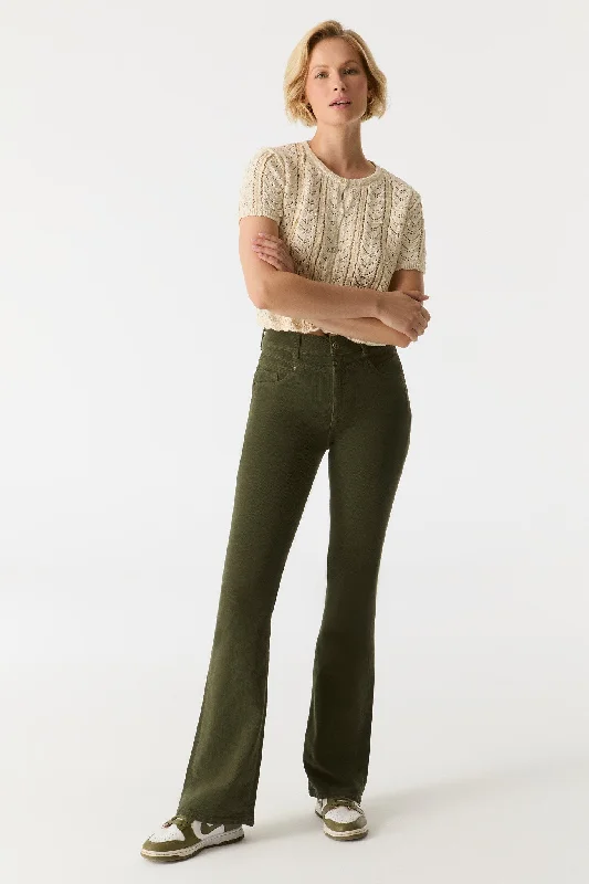 Functional Wear Matilda Cord High Waist Pants Green