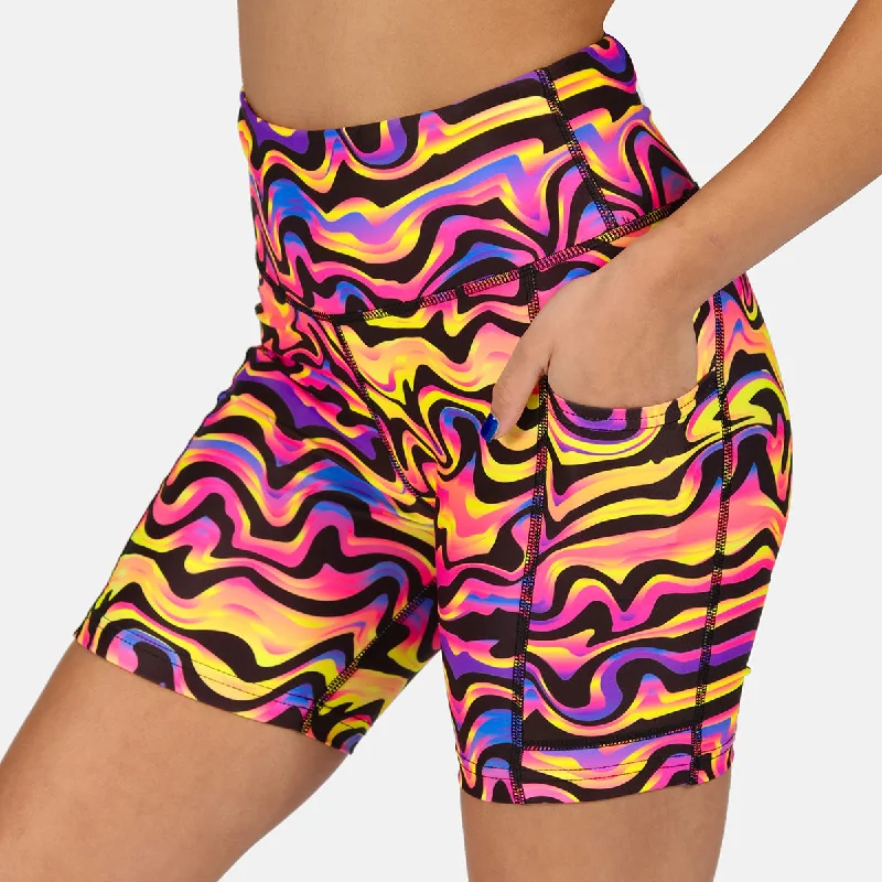 Urban Style Coral Waves Running Shorts