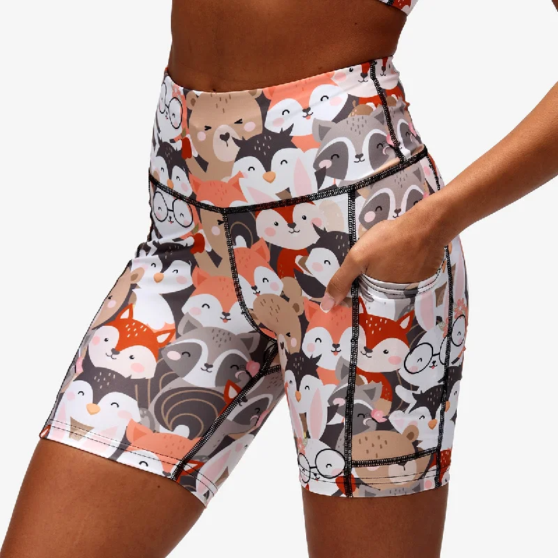 Casual Knit Tops Critters Running Shorts
