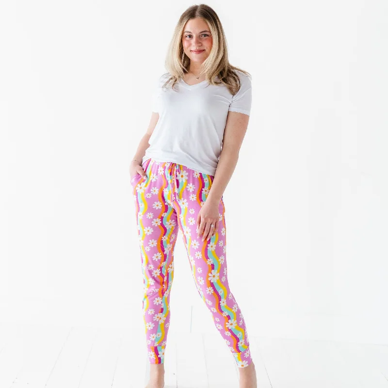 Minimalist Fashion Disco Daysies Women's Pants