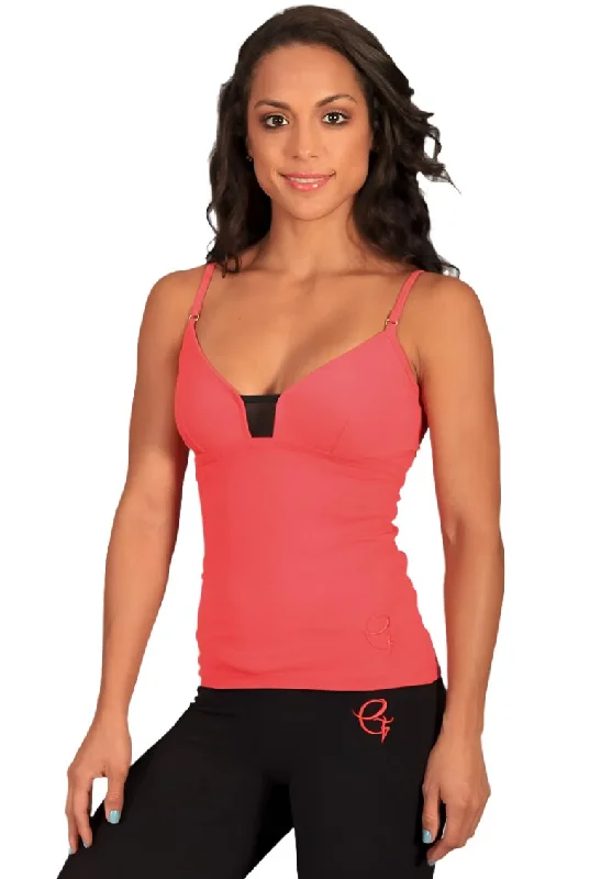 Soft Layers Equilibrium Mesh V Front Lace Back Top LT1018