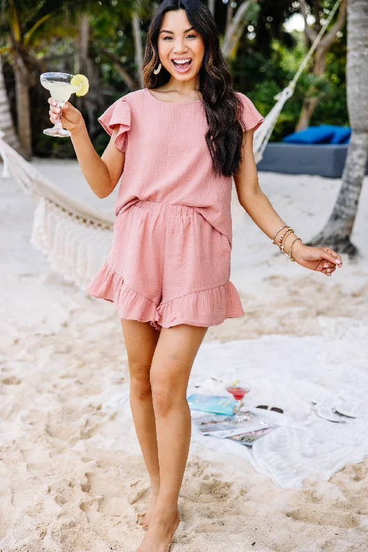 Casual Looks Feeling Flirty Canyon Rose Pink Set