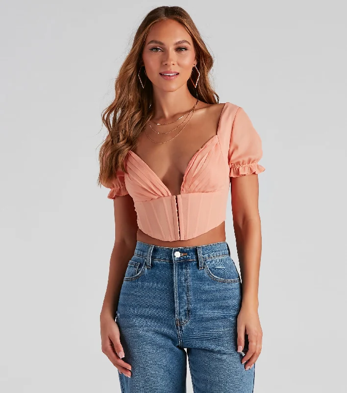 Chunky Sneakers If You Pleats Crepe Bustier