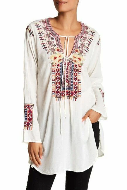 Summer Fashion Johnny Was Cossima Cotton Blouse