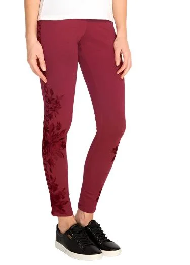 Track Pants Johnny Was Joanna Tonal Embroidered Legging